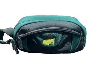 Masters Tournament Golf Fanny Pack Green Black Canvas Waist Belt Bag Embroidered